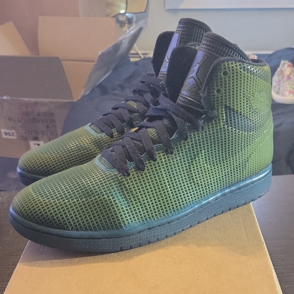 Jordan 1 Retro 4Lab1 Rare Tropical Teal (2014) Mens 10 Womens 11.5 EUC - Picture 2 of 10